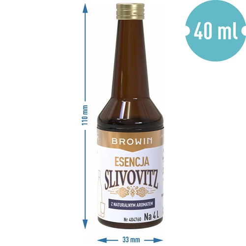Esencija s okusom šljivovice, za 4 L, 40 ml - 7