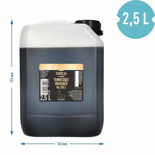 Esencija s okusom Tennessee Whiskey 2,5 L, za 250 L gotovog pića - 3