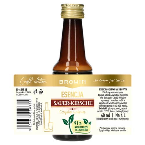 Esencija Sauer-Kirsche – Čista Višnja, 40 ml, za 4 L - 5