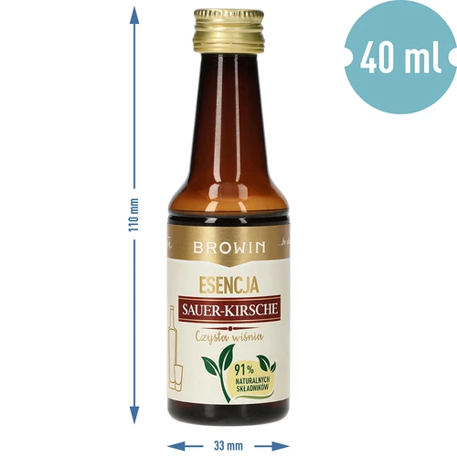 Esencija Sauer-Kirsche – Čista Višnja, 40 ml, za 4 L - 7