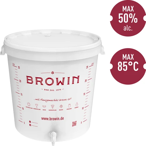 Fermentacijski spremnik 30L s poklopcem i slavinom DE - 2