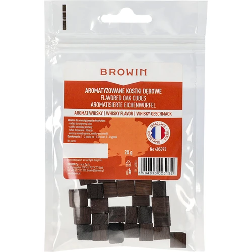 Francuske hrastove kockice, jako tostirane, aromatizirane – Whisky, 20 g - 2