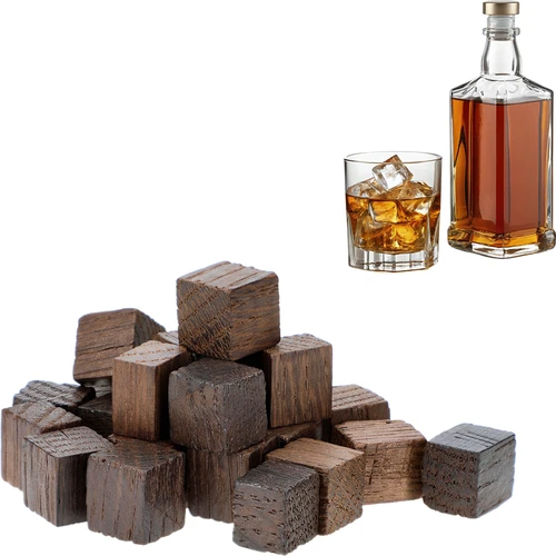 Francuske hrastove kockice, jako tostirane, aromatizirane – Whisky, 20 g - 3