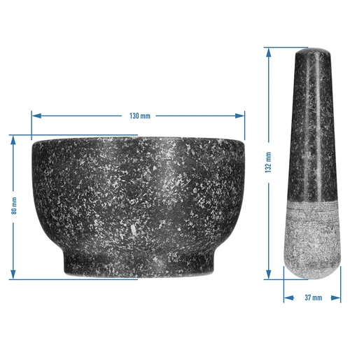 Granitni kuhinjski mužar s tučkom - 8