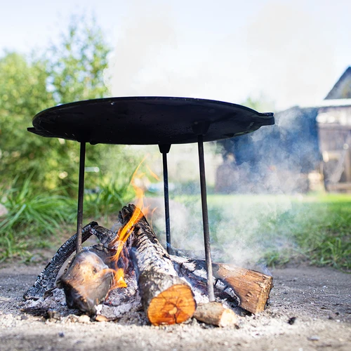 Grill tava, lijevano željezo, fi 44 cm - 17