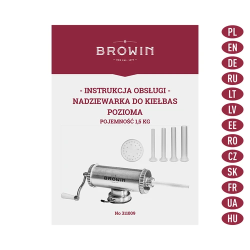 Horizontalna punilica 1,5 kg sa silikonskim klipom - 9