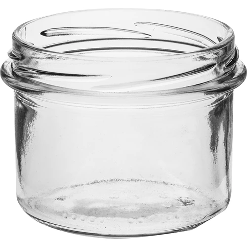 Jednostavna staklenka 235 ml (fi82) s bordo poklopcem 6 kom. - 4