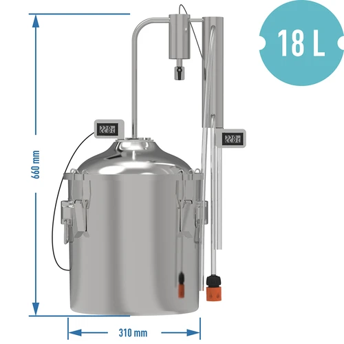 Klasični destilator Convex 18 L - 1 odstojnik - 8