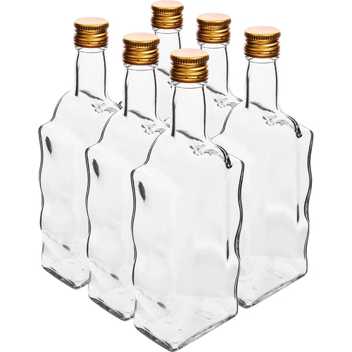 Klaustarska boca 500 ml, s čepom, bijela - 6 kom.