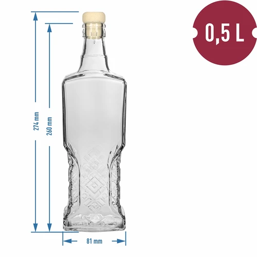 Boca Kredensowa 500 ml s čepom - 5