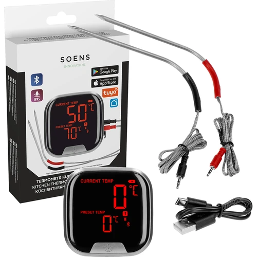 Kuhinjski termometar s Bluetoothom, 2 sonde - 2