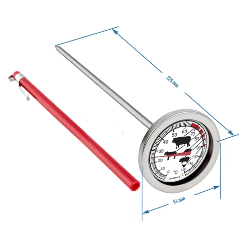 Kuhinjski termometar s grafikom (0°C do +120°C) 21,0cm - 2