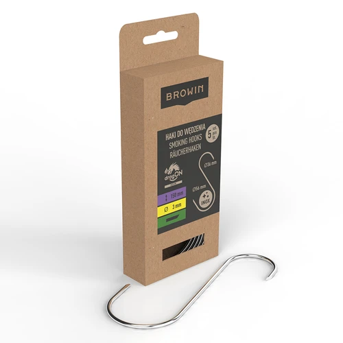 Kuke za dimljenje - S, rezane pod 45°, 3 mm x 150 mm, 5 kom. - 2