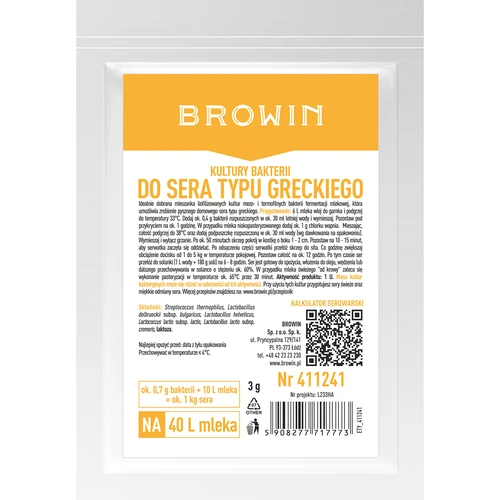 Kulture bakterija za grčki sir