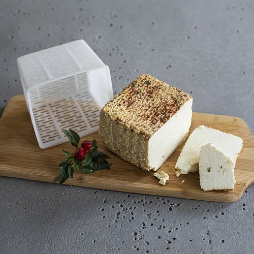 Kvadratni kalup za sir 11 x 11 x 8,5 cm za 500 g - 3