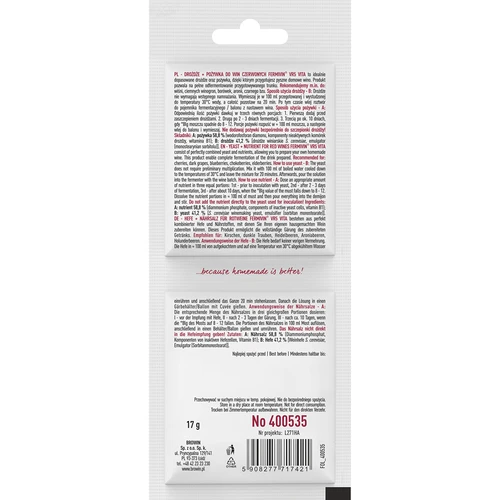 Kvasac + hranjiva tvar - crna vina - 2