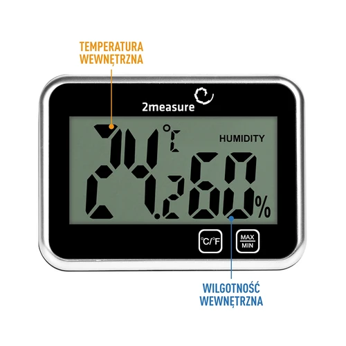Meteorološka stanica – elektronička, bežična, crna - 5