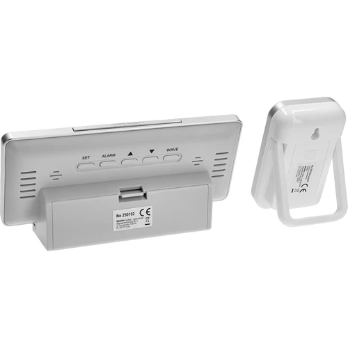 Meteorološka stanica RCC, DCF – elektronička, bežična, s osvijetljenim senzorom, bijela - 4