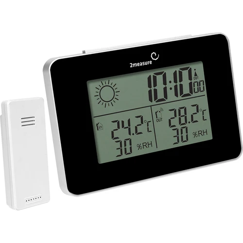 Meteorološka stanica RCC – elektronička, bežična, osvijetljeni senzor, crna