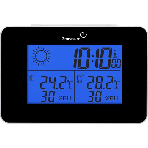 Meteorološka stanica RCC – elektronička, bežična, osvijetljeni senzor, crna - 9