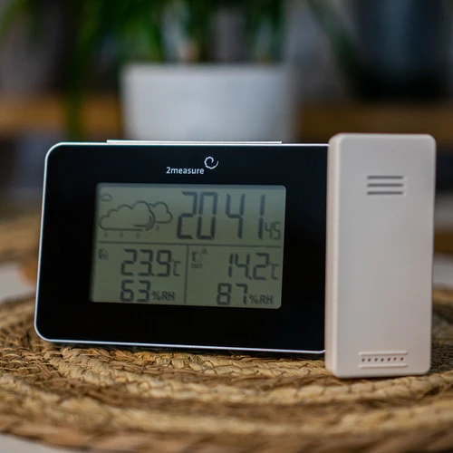 Meteorološka stanica RCC – elektronička, bežična, osvijetljeni senzor, crna - 17