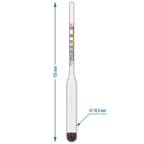 Mini alkoholometar EN/DE - 6