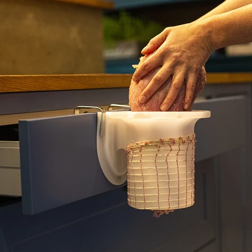 Mreža za mesne proizvode dimenzija 18 cm x 3 m, s toplinskom otpornošću do 220°C - 5