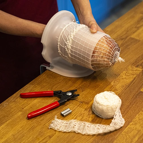 Mrežica za mesne proizvode dimenzija 15 cm x 5 m, s toplinskom otpornošću do 220°C - 5