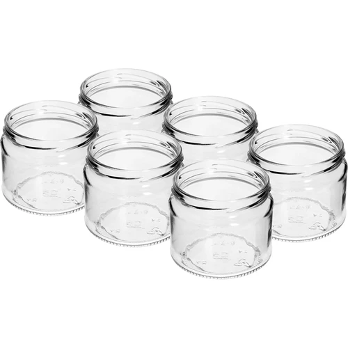 Niska staklenka 330ml - s crnim poklopcem fi 82/6, 6 kom. - 4