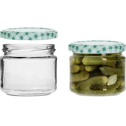 Niska staklenka 330ml - s poklopcem u boji fi 82/6, 6 kom. - 4