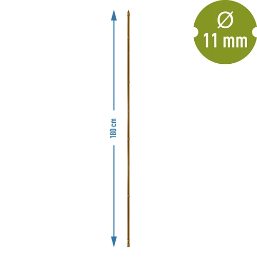 Obloženi čelični kolac u obliku bambusa, 180 cm x 11mm - 3