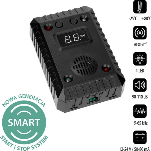 Odvraćivač kuna i glodavaca za automobile i prostorije (ultrazvuk + LED) - 2