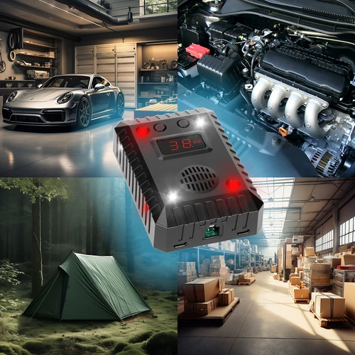 Odvraćivač kuna i glodavaca za automobile i prostorije (ultrazvuk + LED) - 14