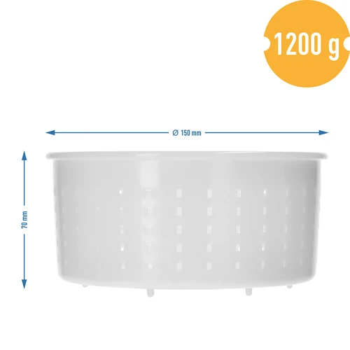 Okrugla forma za sir Ø15 x 7cm za 1200 g - 7
