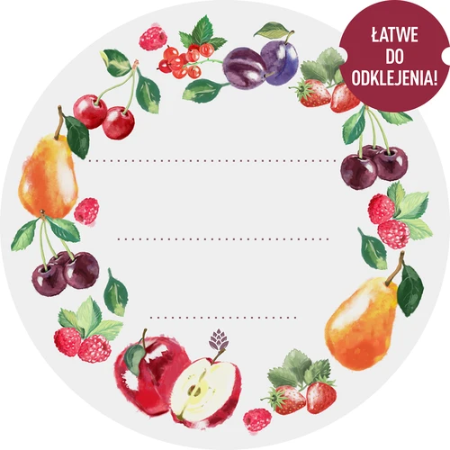 Okrugle etikete fi 50mm za poklopce/staklenke - 20 kom