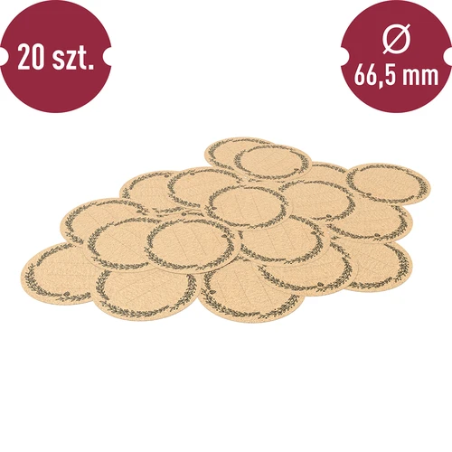 Okrugle etikete fi 66,5mm za poklopce/staklenke - 20 kom - 3
