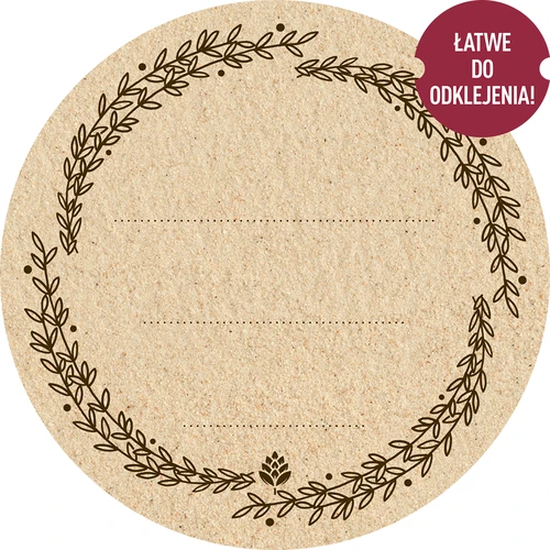 Okrugle etikete fi 66,5mm za poklopce/staklenke - 20 kom