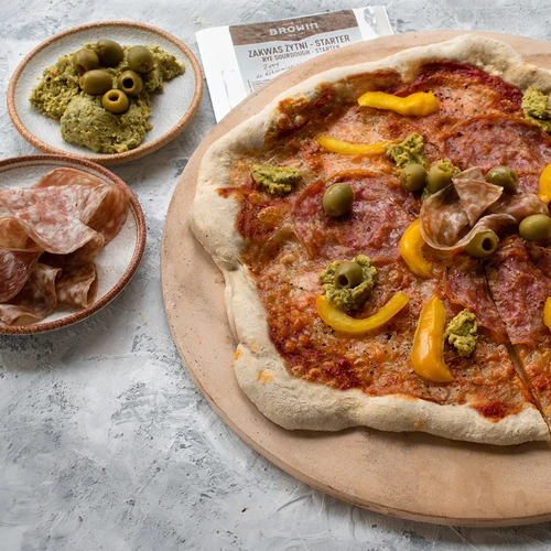 Okrugli kamen za pizzu, izrađen od kordierita, promjer 33 cm - 14