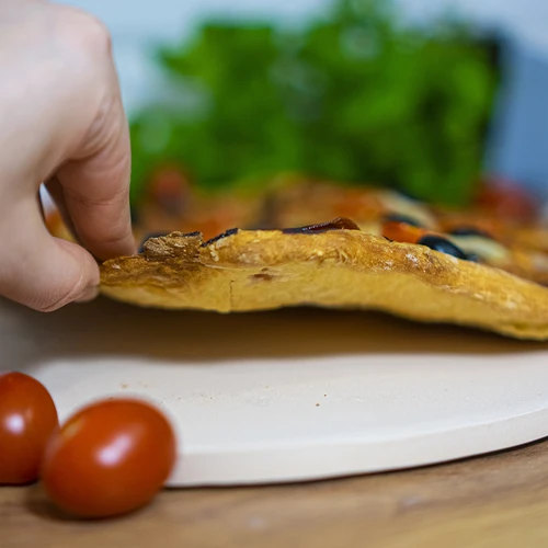 Okrugli kamen za pizzu, izrađen od kordierita, promjer 33 cm - 13