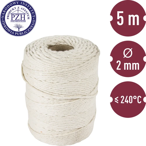 Pamučne niti za meso bijele (240°C) 55 m - 3