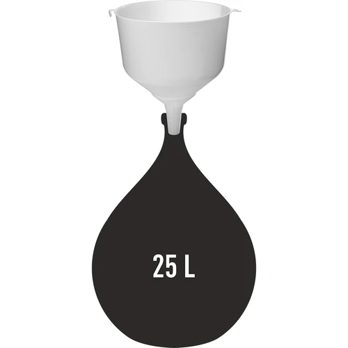 Plastični lijevak fi25 za balone, visoki rub - 3