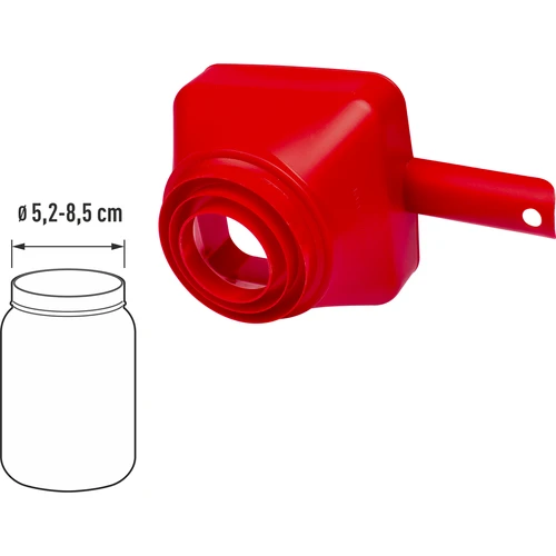 Plastični lijevak Kvadratura Kruga, fi 52-85 mm - 3