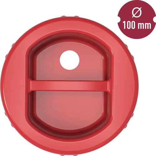 Plastični poklopac fi 100 twist-off s otvorom i čepom - 3