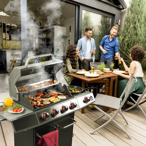 Plinski roštilj dragON BBQ101, 11,7 kW, crno-srebrni - 3