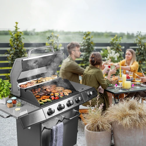 Plinski roštilj dragON BBQ201, 18,8 kW, srebrni - 3