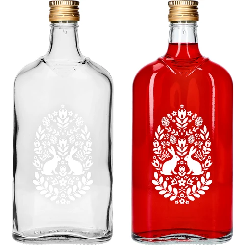 Boca pljoska 500 ml s navojnim čepom, otisak „Uskrs“, 1 kom.
