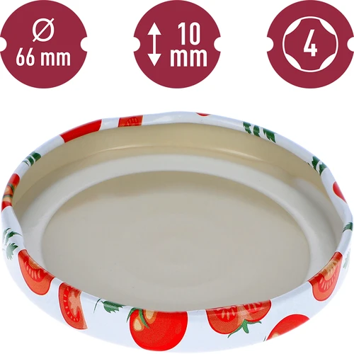 Poklopac fi 66/4 s rajčicama - 10 kom. - 4