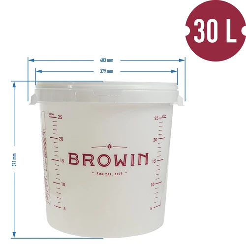 Posuda za fermentaciju s poklopcem 30 L - 13