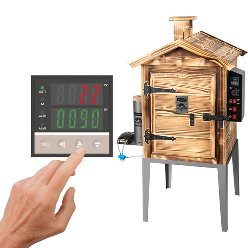 Pušnica 115 L dragON Wood 60E - drvena opaljana, s električnim grijaćim modulom i kontrolerom