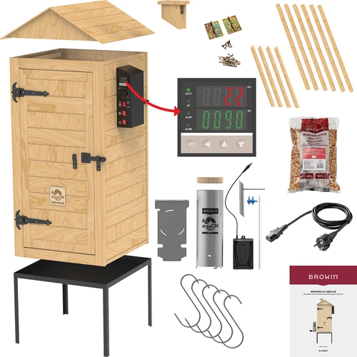 Pušnica 200 L dragON Larch E21 - od ariša, s električnim grijaćim modulom i kontrolerom